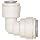John Guest Acetal Copolymer Push-To-Connect Tube Fitting, Reducing Elbow, Tube OD (Pack of 10)