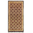 5' x 2'6" Hand-Knotted Tibetan Wangden Lotus Flower Wool Area Rug
