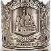 Kalchugino Metal Works Tea Glass Holder Russian Podstakannik Russia for Hot or Cold Liquids Nickel-Plated