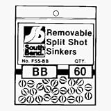 South Bend Sporting Goods FSS7 Removable Split Shot Sinker