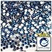 The Crafts Outlet 1,440pc Rhinestones Round 3mm (10ss) Flatback Royal Blue