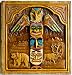 Totem Pole Art, from an original wood carving by Al Pisano, Made in America