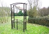 Torbogen Rosenbogen Rankhilfe Tor Spalier Pergola mit Tür