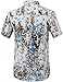SSLR Men's Summer Casual Printing Short Sleeve Shirt