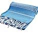 Cacala Lightweight and Thin Turkish Beach Towel 100% Cotton Sand-Free and Quick-Drying Goodness Perfect as an Extra Large Travel Towel, Beach Accessory, or Gift for Beach Lovers, 37 x 70