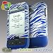 HTC Google G1 Premium 2Tone Rubber Design Blue Zebra