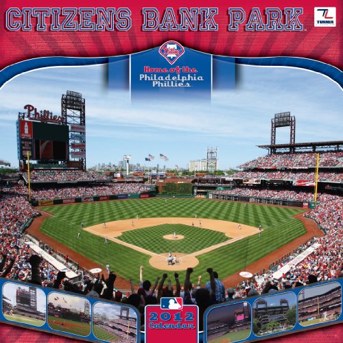 2012 PHILADELPHIA PHILLIES CITIZENS BANK PARK 12X12 WALL CALENDAR