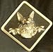 Mayer Mill Brass - HTC-F - Fox Head Trailer Hitch Cover