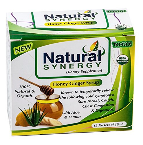 Natural Synergy Honey Ginger Syrup, 12 - 10 ml Packets