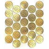 Metallic Gold Heart Sticker Seals (25 count)