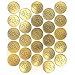 Metallic Gold Heart Sticker Seals (25 regard)
