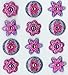 Jolee's Boutique Cabochons Dimensional Stickers, Purple Dot Flowers