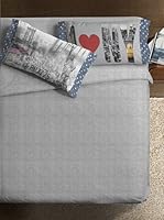 Ipersan Juego De Funda Nórdica Fine-Art New York (Gris/Azul)