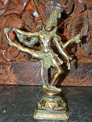 Lord Shiva-Dancing Shiva Natraj in Brass 12"