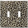 Leopard Print Switch Plate - Double Toggle