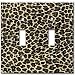 Leopard Print Switch Plate - Double Toggle
