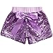 Cilucu Baby Girls Shorts Toddler Sequin Shorts Sparkles on Both Sides Purple 2T