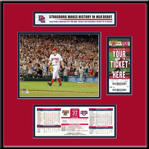 MLB Washington Nationals Ticket Frame Jr. - Stephen Strasburg Debut Game