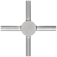STC-09/4 Stainless Steel Hypodermic Tubing Connector , 9 Gauge, 4-Way (Pack of 5)