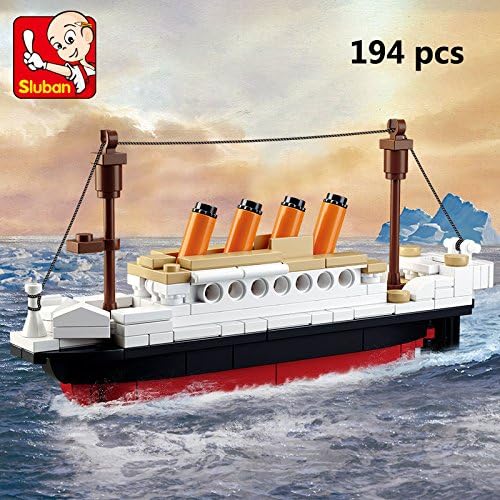 194pcs New Titanic Building Blocks Educational Toy Small Fit B0576 Gift