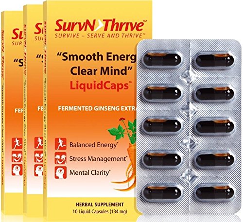 Fermented Korean Panax Ginseng Extract LiquidCaps(30) fm 13% Ginsenoside Ilhwa Ginseng Extract...."SMOOTH ENERGY CLEAR MIND" Premium Grade Pure Fully Balanced Ginseng.....SUPPORTS: TOTAL STRESS MANAGEMENT, Healthy Glucose, Libido, Endurance
