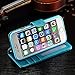 iPhone 6S Plus Case, iPhone 6 Plus Case,Joopapa Luxury PU Leather Magnet Wallet Case Flip Cover with Credit Card/ID Card Slots & Stand For Apple iPhone 6S Plus / iPhone 6 Plus 5.5 Inch (Blue)