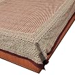 Flat Bed Sheet with Block Print on Cotton Queen Size