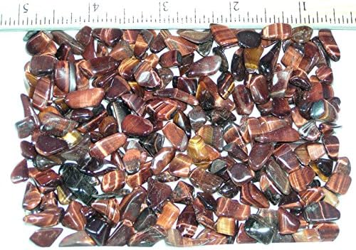 Set of 12 Red Tiger Eye Mini Xs Crystal Healing Polished Chakra
