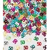 Dekokonfetti Zahl 50 bunt gl�nzend 15 g