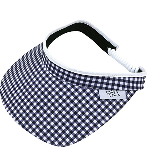 Glove It Black and White Gingham Visor