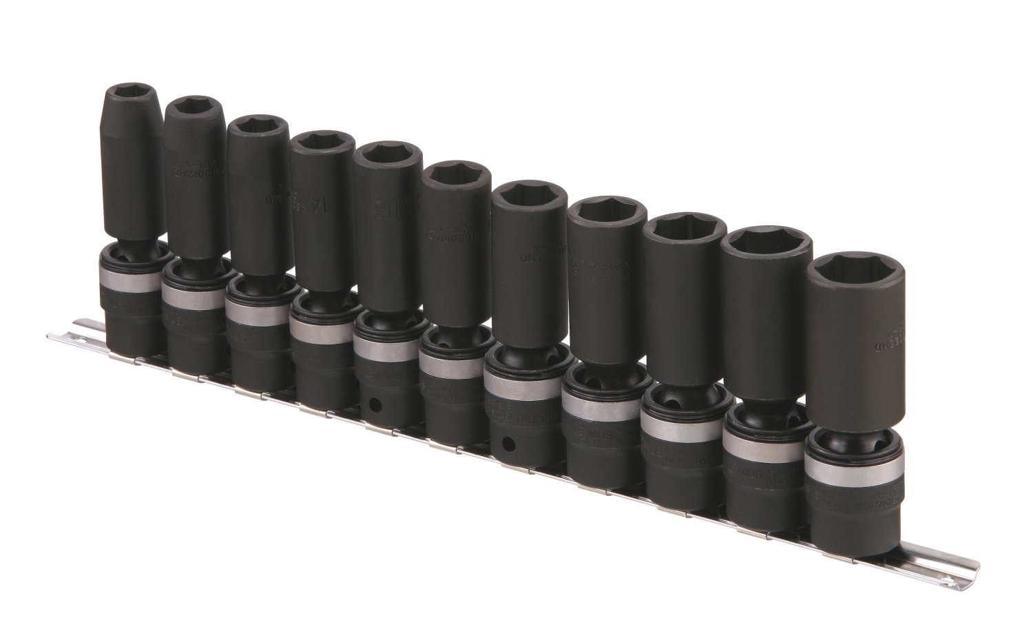 Both Metric & SAE 1/2" Dr. Deep Swivel Impact Sockets Genius Tools TG