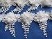 YYCRAFT Pack Of 5y Flower Chiffon Lace Edge Trim-White