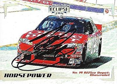 AUTOGRAPHED Tony Stewart 2011 Press Pass Eclipse HORSE POWER (#14 Office Depot Racing Chevrolet) Signed Collectible NASCAR Trading Card with COA