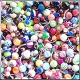 50pc New 14g Belly Navel Rings Piercing Jewelry (No Duplicates) - Free Shipping