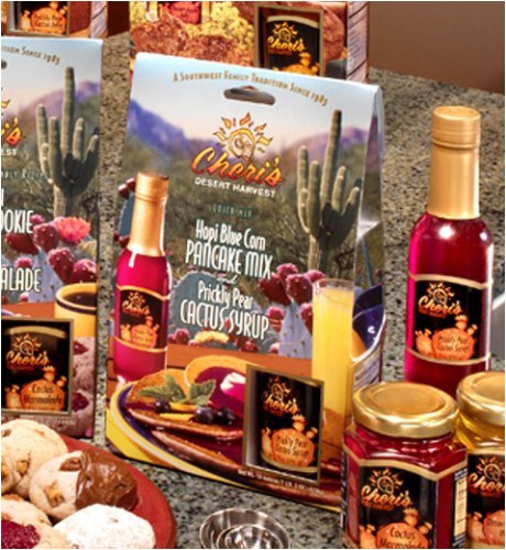 Cheri's Hopi Blue Corn Pancake Mix & Prickly Pear Cactus Syrup Quick Mix