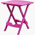 Pink Plastic Folding Side Table