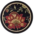 Home Exploded Floral Rug Collection - Red