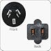 International Plug Adapter USA NEMA 1-15 Female to Australia Non Grounded