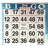 1 on Blue Bingo Paper Card Sheets (500 Sheets Per Pack)