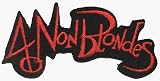 4 Non Blondes - Red on Black Logo - Embroidered Iron On or Sew On Patch