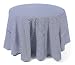 Pack of 2 Farm Fresh Navy Blue & White Striped Round Cotton Table Cloths 96"