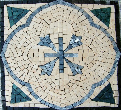 14x14" Accent Marble Mosaic Art Tile Home Decor Insert