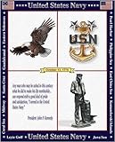 US Naval Memorial Throw - 70 x 53 Blanket/Throw