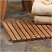 Kitchen & Housewares : Teak Bath Mat Wooden Indoor / Outdoor Shower
