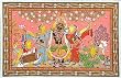 Asia Art of India Home Decor Patachitra Paintings Organic Color on Paper 12 x 13.5 inches (pata303)