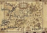 Harry Potter Wizarding World Signed PP by 10 Cast J.K Rowling Daniel Radcliffe Emma Watson Rupert Grint Gary Oldman Helena Bonham Carter Ralph Fiennes Alan Rickman A4 Poster Photo