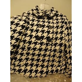 BLACK RIVET GIRL'S JUNIOR COAT