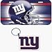 Sporting Goods : New York Giants License Plate & Key Ring Auto Set