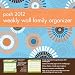 Posh Family Organizer: Graphic Sunbursts: 2012 Weekly Wall Calendar