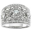 14K White Gold Diamond Anniversary Band - 1.33 Ct.